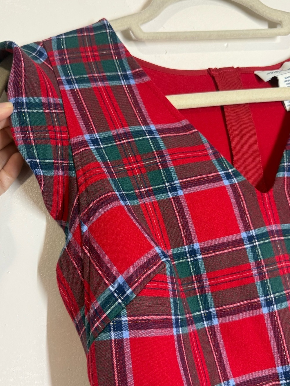 Vineyard Vines Nantucket Tartan Flutter Sleeve Shift Dress - Picture 6 of 7